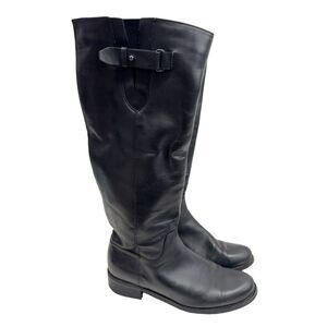 Blondo Knee High Black Boots Size 6 Women’s Waterproof Zip Up Block Heel